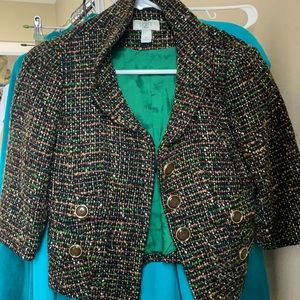 Super cute Petite Loft cropped blazer💚🤎